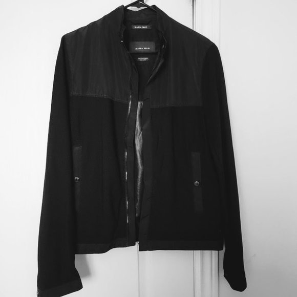 Zara Man - Spring Jacket/windbreaker Size S Black - Picture 1 of 3